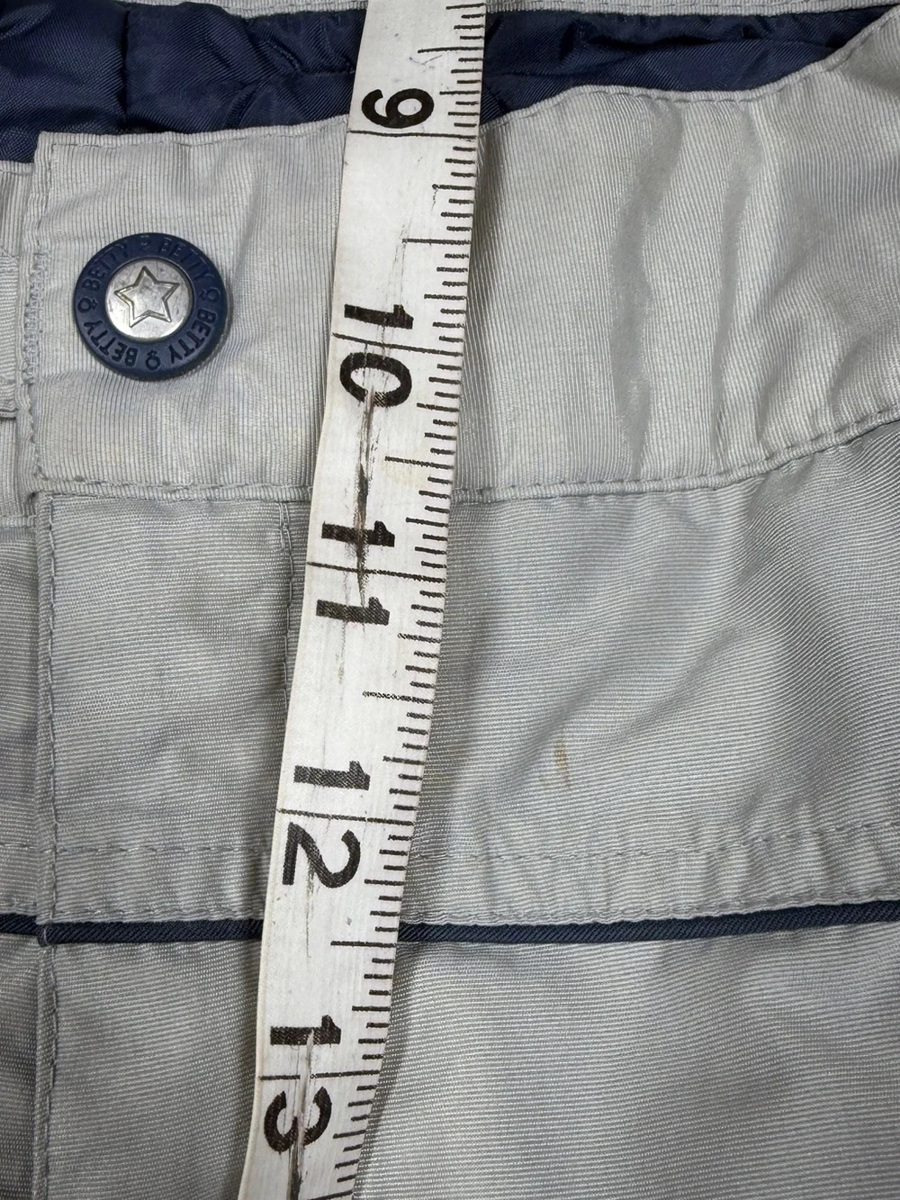 Betty Rides Cream Snowboarding Insulated Snow Winter Pants Size Large